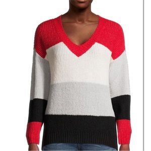 No Boundaries Juniors'‎ Colorblocked Sweater XXXL